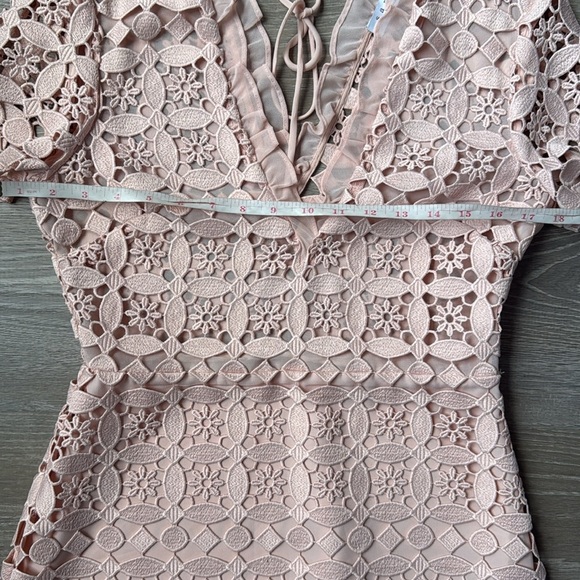 Sandro Paris Manureva Pink Lace Dress 6 - Picture 10 of 15